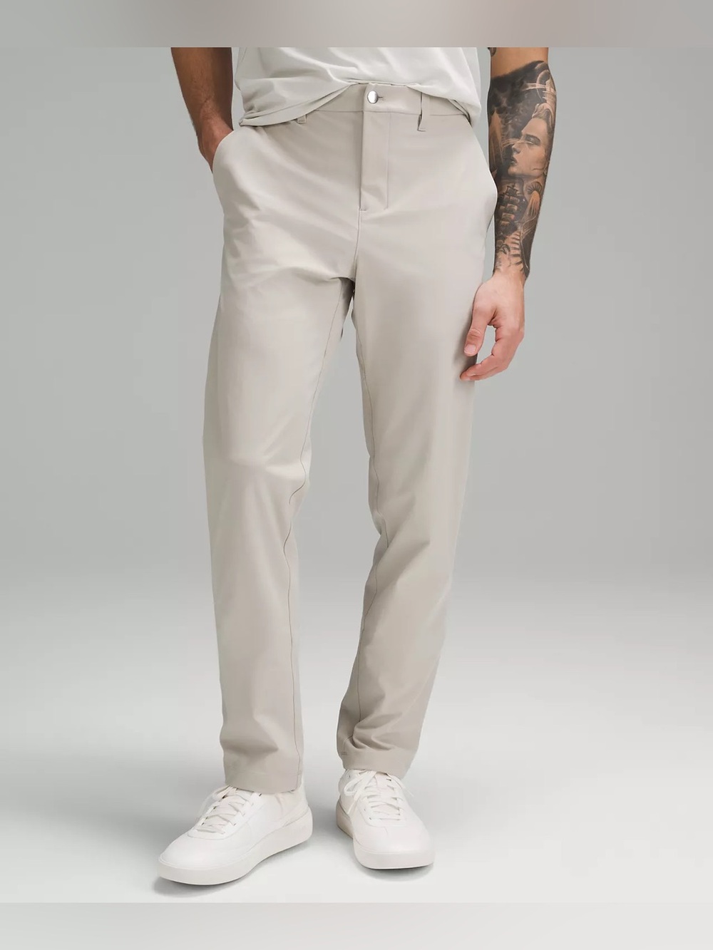 Lululemon ABC Classic Fit Trousers 33” in Raw Linen color